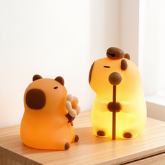 Capybara Silicone Night Light Set