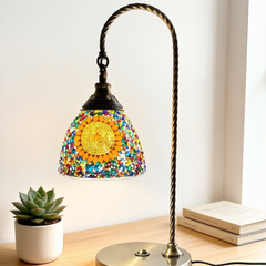Turkish Mosaic Arched Desk Lamp