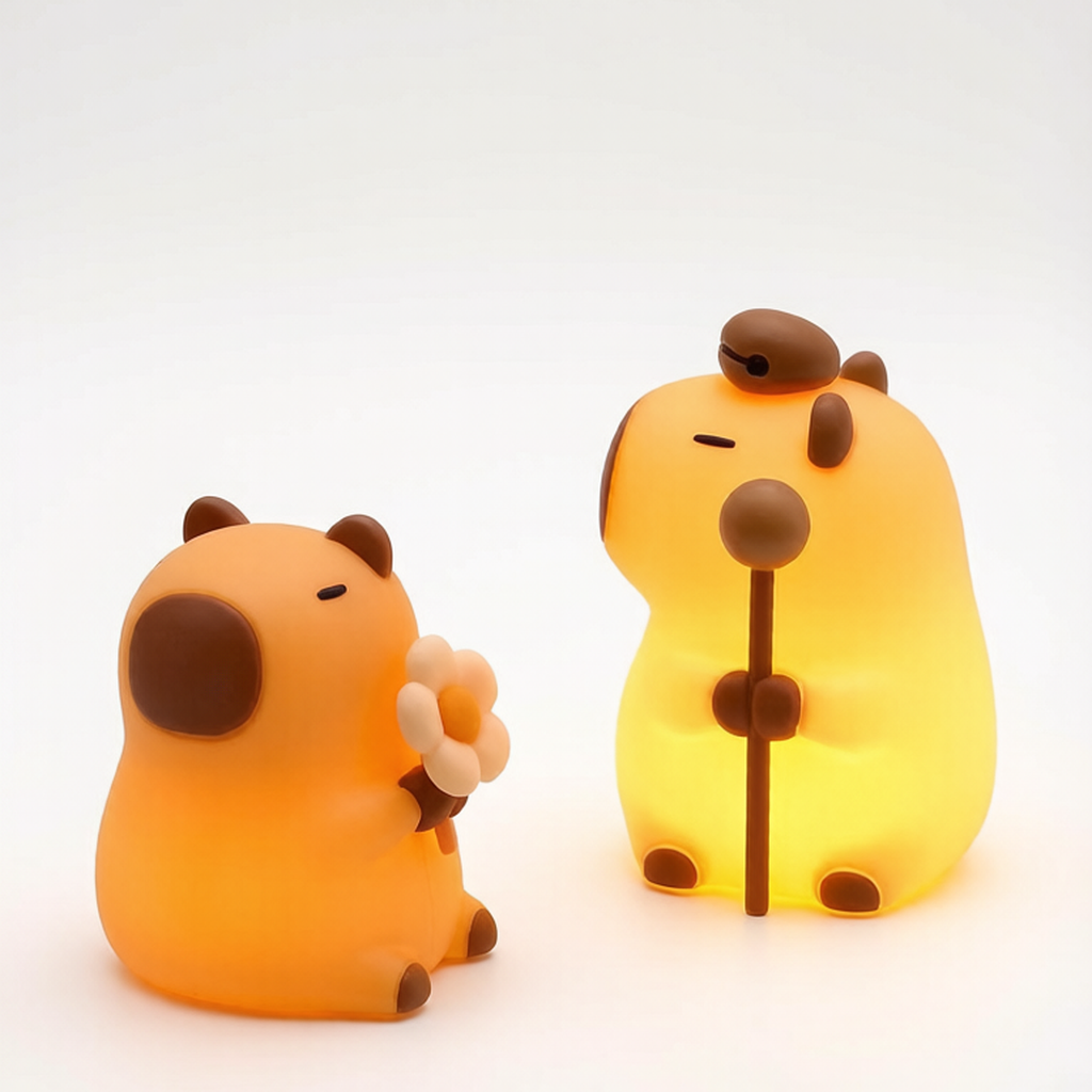 Capybara Silicone Night Light Set