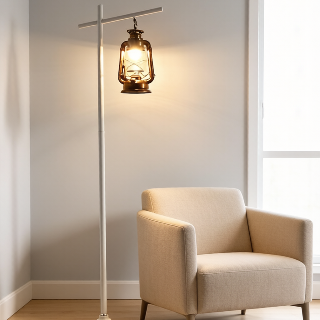 Vintage Kerosene Floor Lamp